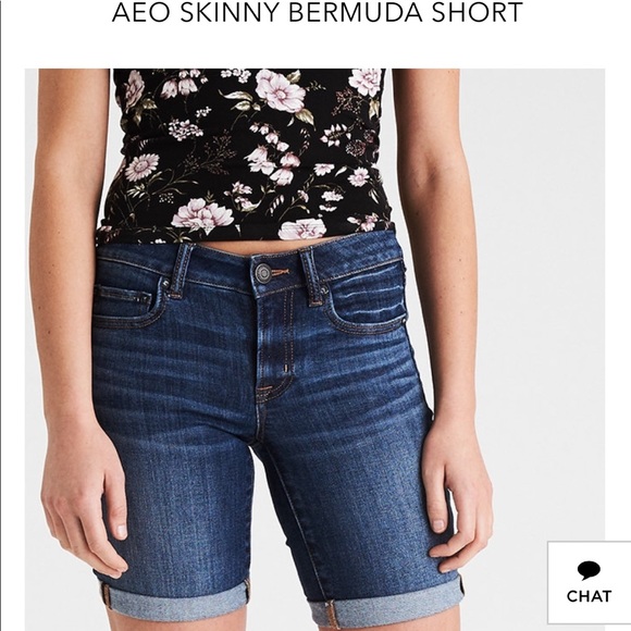 american eagle skinny bermuda shorts